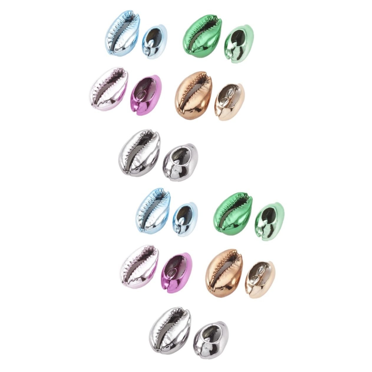 VILLCASE 200 pcs Charms Beads Jewelry Bracelets Earring DIY Handmade Shells Making Wakiki Cowrie Natural Hawaii