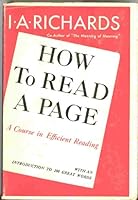 How to Read a Page B002XTDDS2 Book Cover