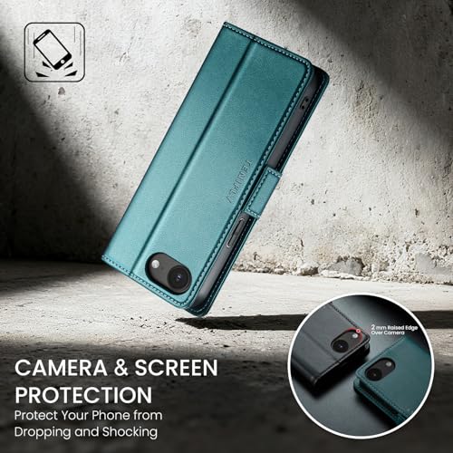 Tenifly for iPhone 17e/16e Case Wallet with Card Holder, Bluish Green by Tenifly - Used condition - Image 7
