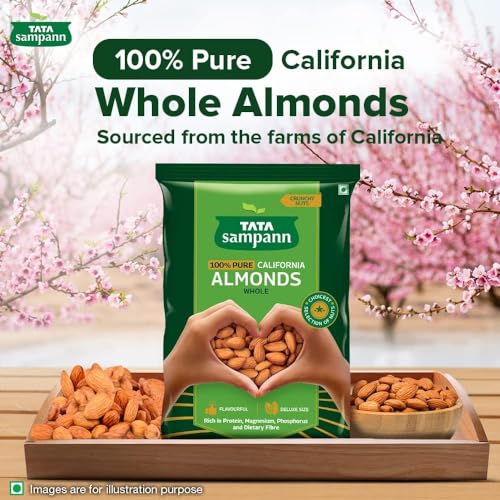 Tata Sampann Pure California Almonds, 1kg - Image 4