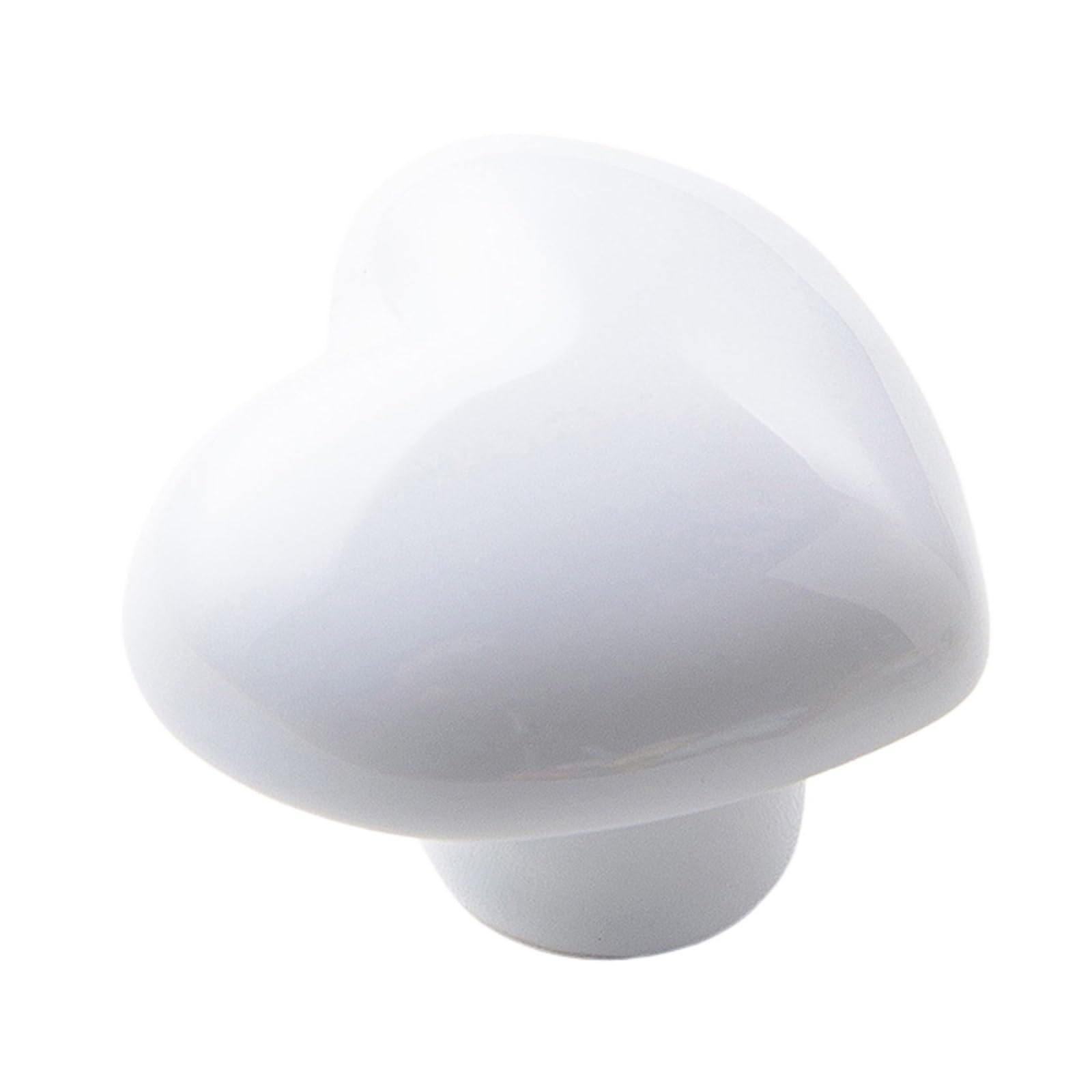 Cidegoo White 6Pcs Ceramic Drawer Knobs Crystal Round Cabinet Handles For Wardrobe Door