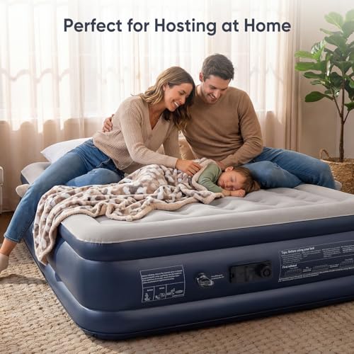 image for Sekey Queen Air Mattress with Built-in Pump, 18