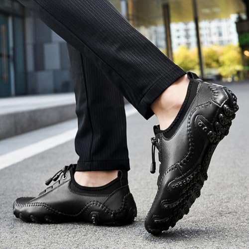 Men’s Casual Leather Loafers - Penny Loafers, Moccasin Flats & Boat Shoes Style, Versatile for Daily & Leisure Wear3