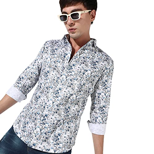 Image of Campus Sutra Men's Cotton Regular Fit Shirt