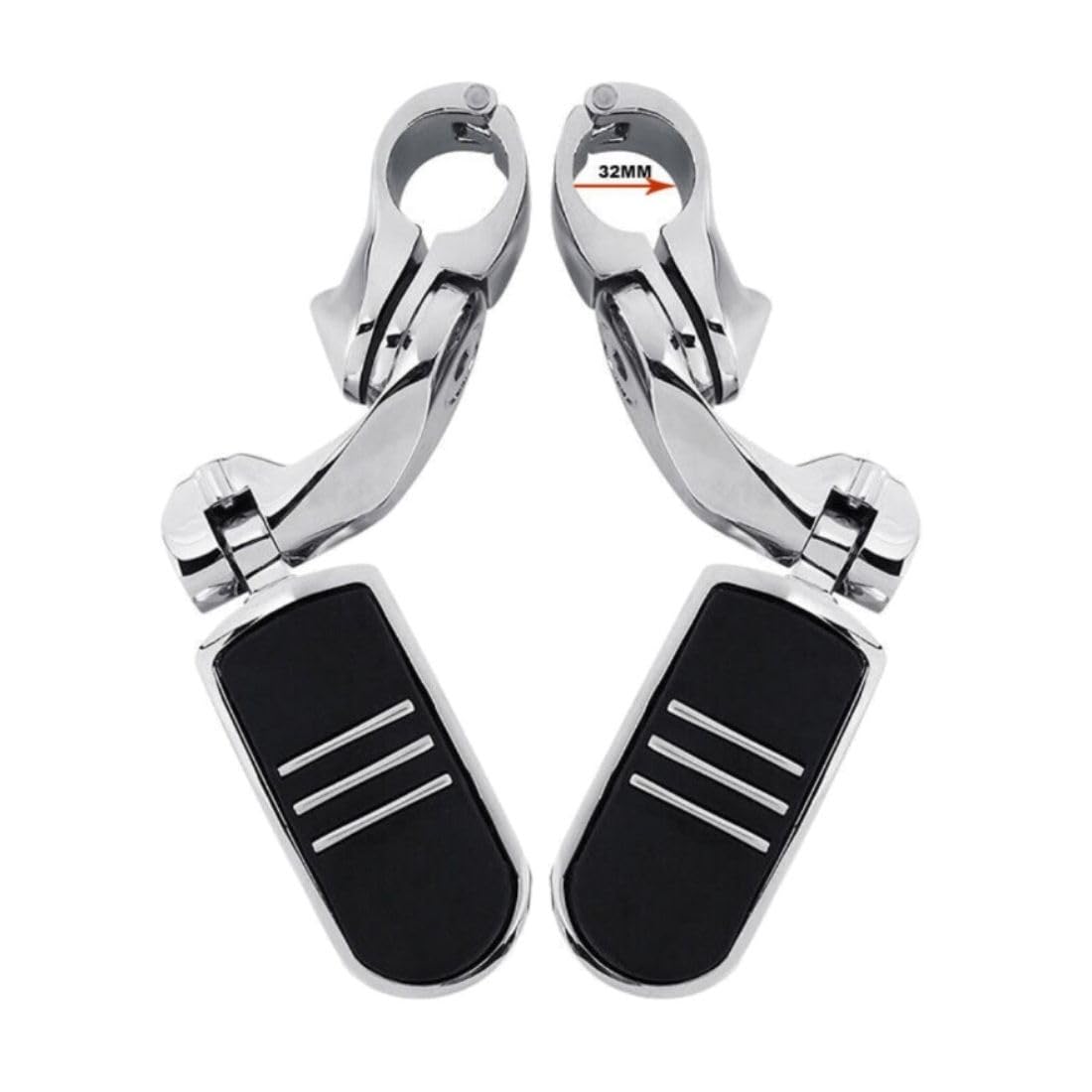 1.25" 1/4" Highway Foot Peg for Chief 99-03 09-20 for Chieftain 14-20 for Goldwing F6B 13-17 for Raider 08-09 for Raider S 08-09 for Raider SCL 12-13 for VTX1800 09 Road 32mm Assembly