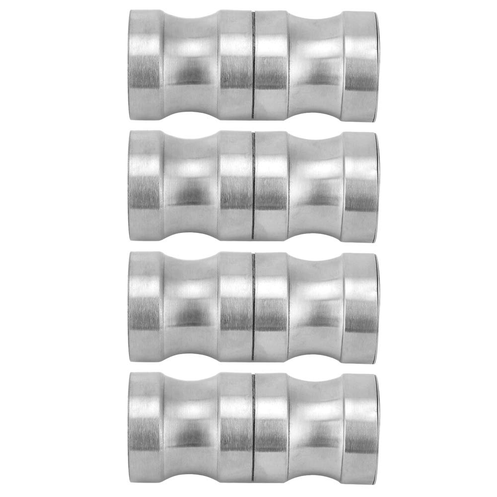 YWBL-WH Boutons de Porte Acier Inox 304 4 Jeux pour Verre de Douche Salle de Bain Quincaillerie