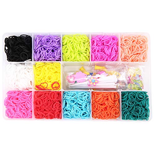Loom Kit con 5500 Gomas Elasticas para Hacer Pulseras