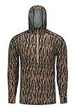 Lichenland Men's Merino Wool Hunting Hoodie Base Layer Sweatshirt