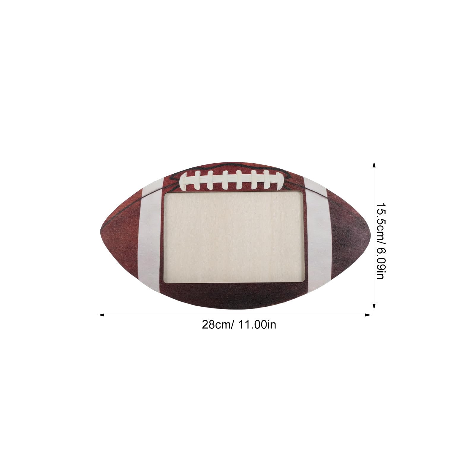 Artibetter 6 Pezzi Cornice Foto Rugby da Tavolo 6x4 in Legno Marrone