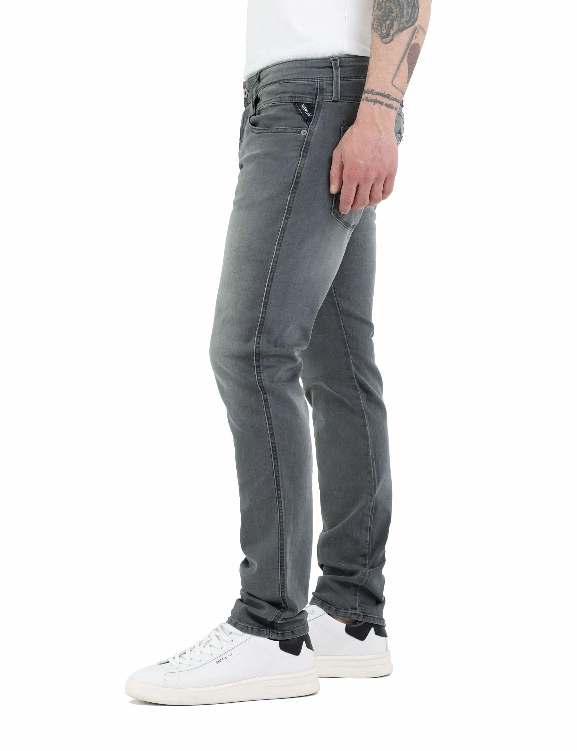 Replay Herren Jeans Anbass Slim-Fit mit Comfort Stretch – Bild 2