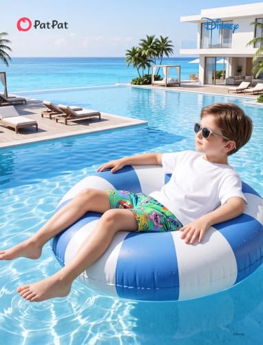 Image of Disney Stitch Spiderman Star Wars Cars Toy Story Mickey Boy Swim Trunks UPF50+Swim Shorts Compression Liner & Quick-Dry 6M-9Y