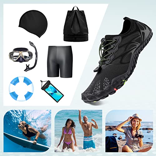 Image of ziitop Water Shoes for Men Women Beach Barefoot Swim Rock Climbing Pool Shoes Socks, Anti-Slip Breathable Quick Dry Lightweight Slip-on, Outdoor Sport Hiking Walking Boating Fishing Diving Surfing