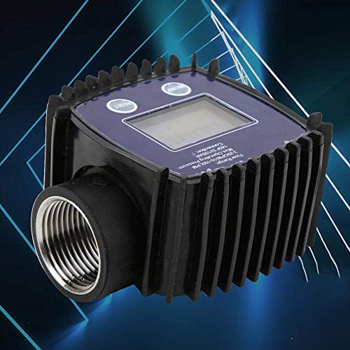 Misuratore Portata Acqua Digitale - Flussimetro 1" Filettatura Interna Per Liquidi - Display LCD