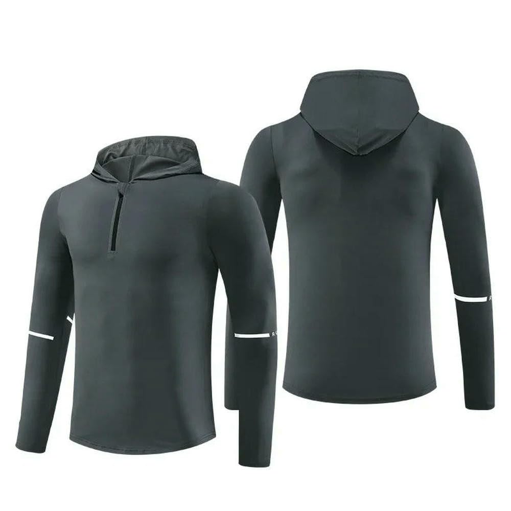GLDFW - Tuta sportiva da uomo, a compressione, per corsa, palestra, fitness, abbigliamento sportivo ad asciugatura rapida, per attività all'aperto