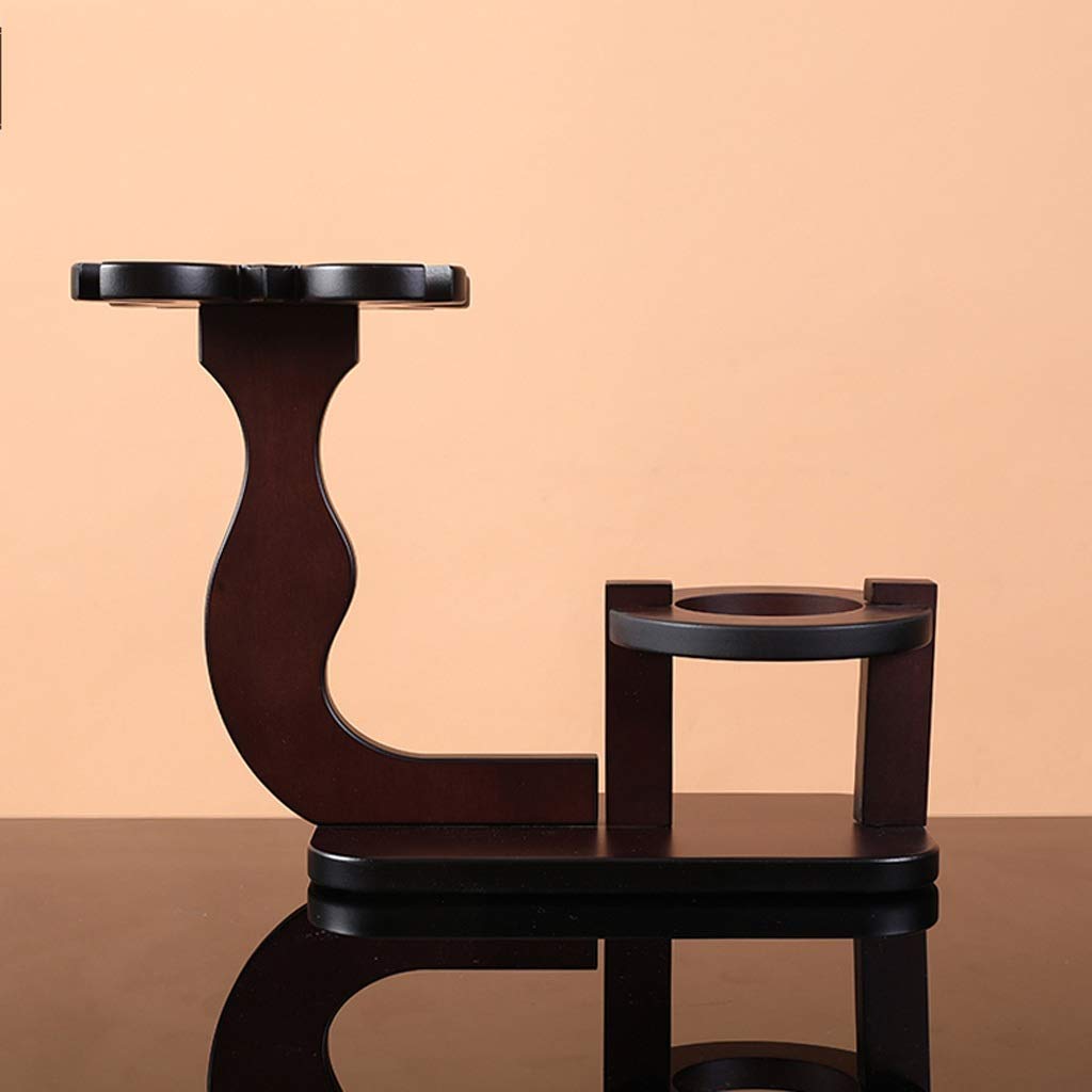 Estante de Vino Simple de Moda, Soporte de Copa de Vino de Madera Maciza, Soporte de Copa de Vino al revés, Adornos de decoración para el hogar y la Sala de Estar