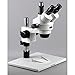 AmScope SM-1TZ Professional Trinocular Stereo Zoom Microscope, WH10x Eyepieces, 3.5X-90X Magnification, 0.7X-4.5X Zoom Objective, Ambient Lighting, Large Pillar-Style Table Stand, Includes 0.5X and 2.0X Barlow Lenses