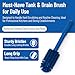 SPARTA Industrial Tank Brush Pipe Brush, Drain Brush with Handle for Commercial Kitchens, Polyester, 16 Inches, Blue