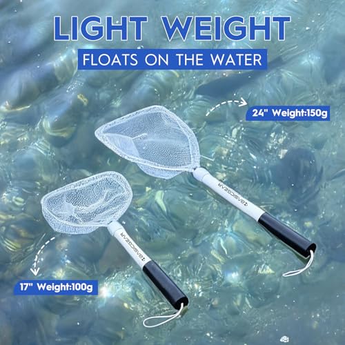 BasicGear Baitwell Landing Net Set, 8x6 in and 8x10 in Hoops - image 5