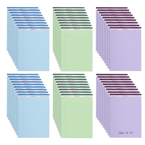 ROARING SPRING Recycled Colored Legal Pads, Case of 54