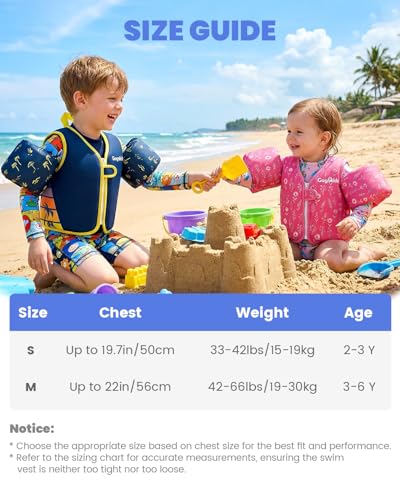 Image of Gogokids Puddle Float Jumper 33-66 Pounds, Toddler Swim Vest Kids Floaties