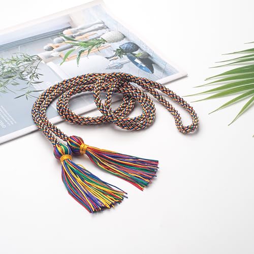 Image of ONUPGO Graduation Cord, Graduation Honor Cords Rayon Braided Tassel Cord for 2026, 68 inch Polyester Yarn Long Robe Honor Rope for Graduation Students, Bachelor Gown