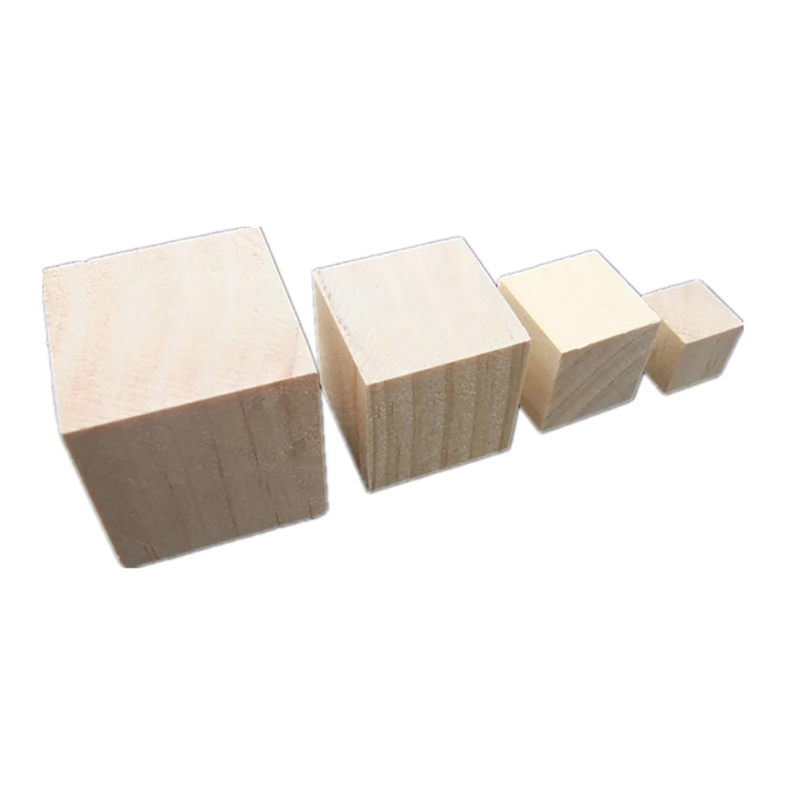 500 piezas de bloques madera cuadrados 10 mm, cubos sin terminar, material for modelismo DIY, manualidades, decoración, rompecabezas, for hacer