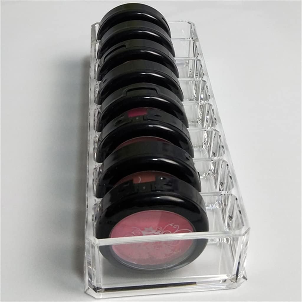 FMURY Clear Acrylic Makeup Brushes Organizer Holder Lipstick Stand Case Desktop Jewelry Box Cosmetic Tray with 8 Slots image 3