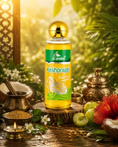 Image of AKANSHA Keshprapti Ayurvedic Non Sticky Anti Dandruff Hair Fall Control Hair Oil (100ML)