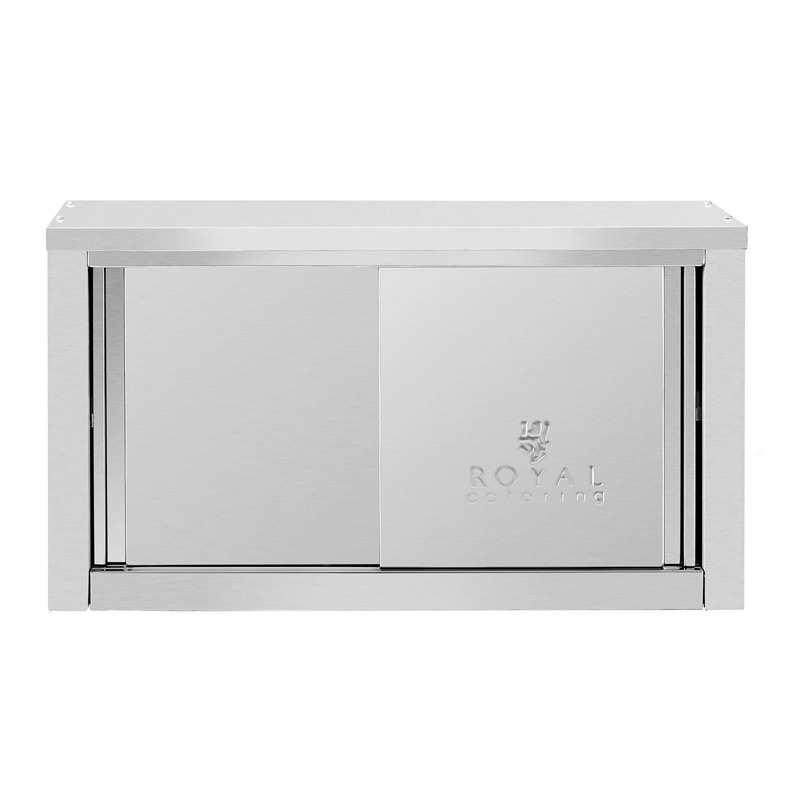 Royal Catering Armoire Murale en INOX avec Portes Coulissantes - pour Cuisine 900 x 400 x 500 mm - Capacité de Charge 60 kg