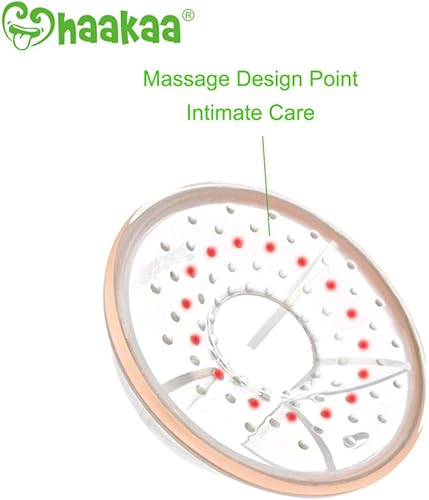 Miniatura 4 de Haakaa - Conchas de leche para lactancia materna y recogedor de leche materna con cáscaras de pezón de silicona flexible reutilizables y fáciles de