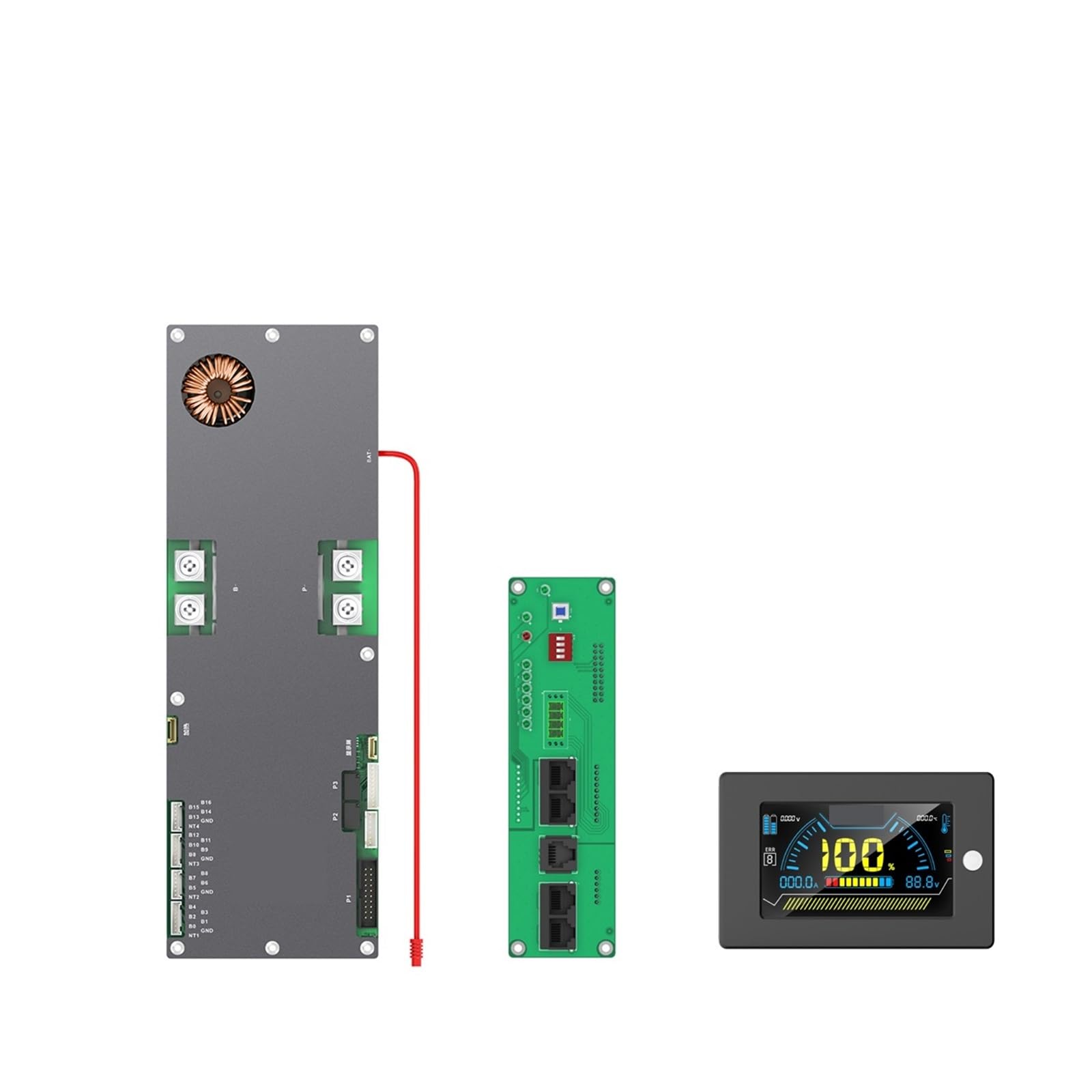 BMS JK-PB2A16S20P+3.2 Display Lifepo4 Li-Ion LTO Inverter 8S 16S 24V 48V Home Energy Storage BMS Accessories