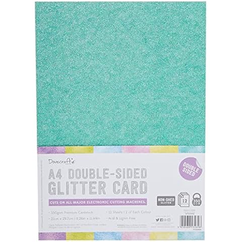 Dovecraft A4 Double Sided Glitter Card Pack Cover