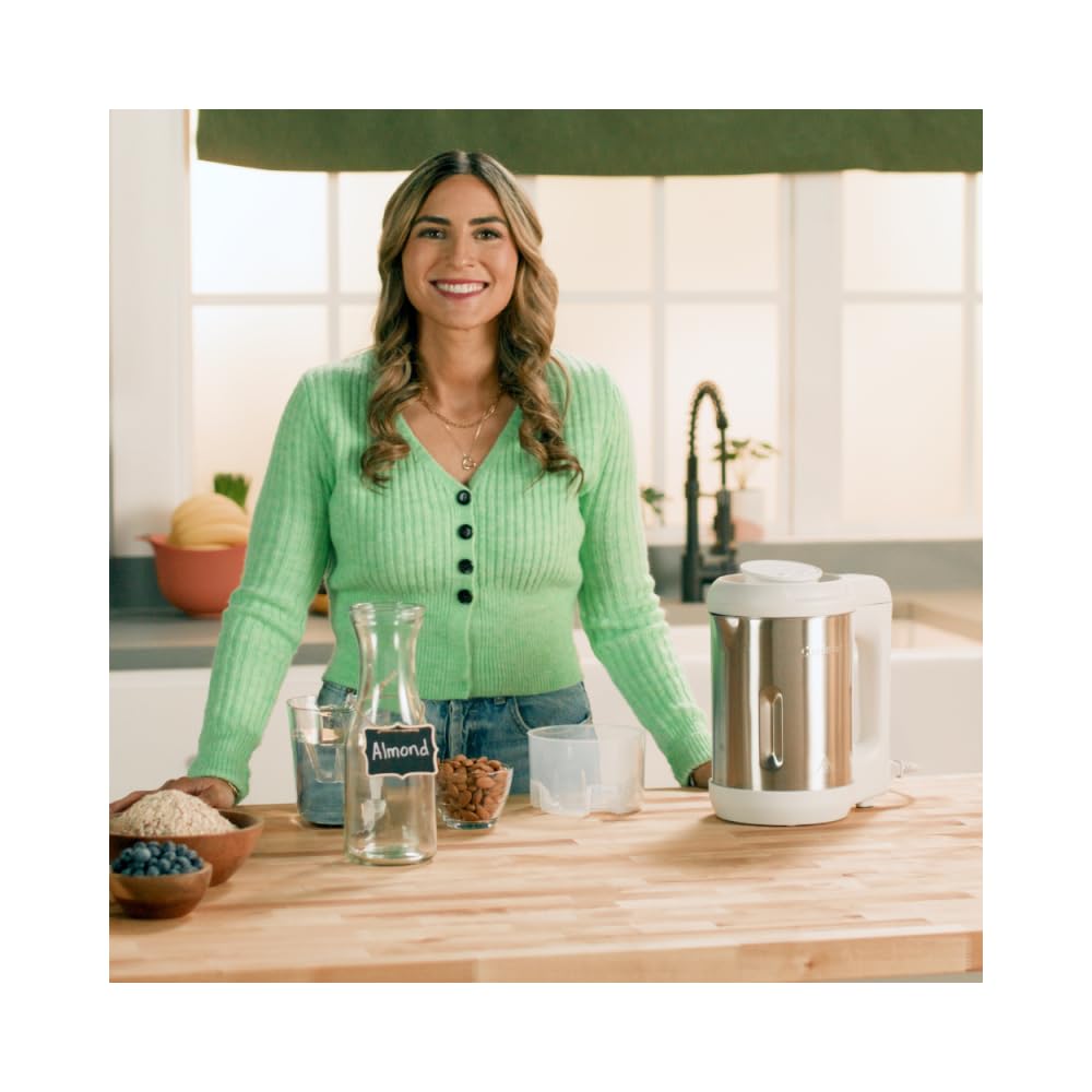NutSmart™ de Cuisinart – Machine à Lait Végétal Sans Effort 1,2 L & Appareil à Boissons Végétales MYBOTV | Lait d’Amande, d’Avoine, de Soja, de Riz, de Noix | 100% Naturel, Rapide & Multifonction