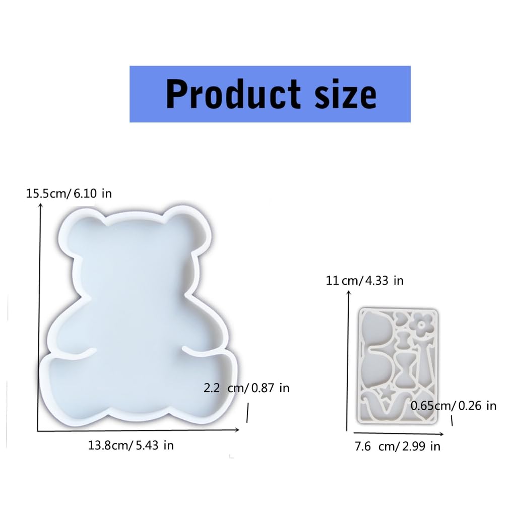 Molde De Silicona Grande De Ositos De Peluche (Teddy Bears) - Para Chocolate, Caramelos, Repostería
