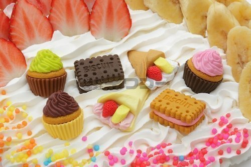 Iwako Japanese Erasers Imported From Japan Fancy Fancy French Crepe Cake, Biscuits, Cookies, Cup Cake Dessert