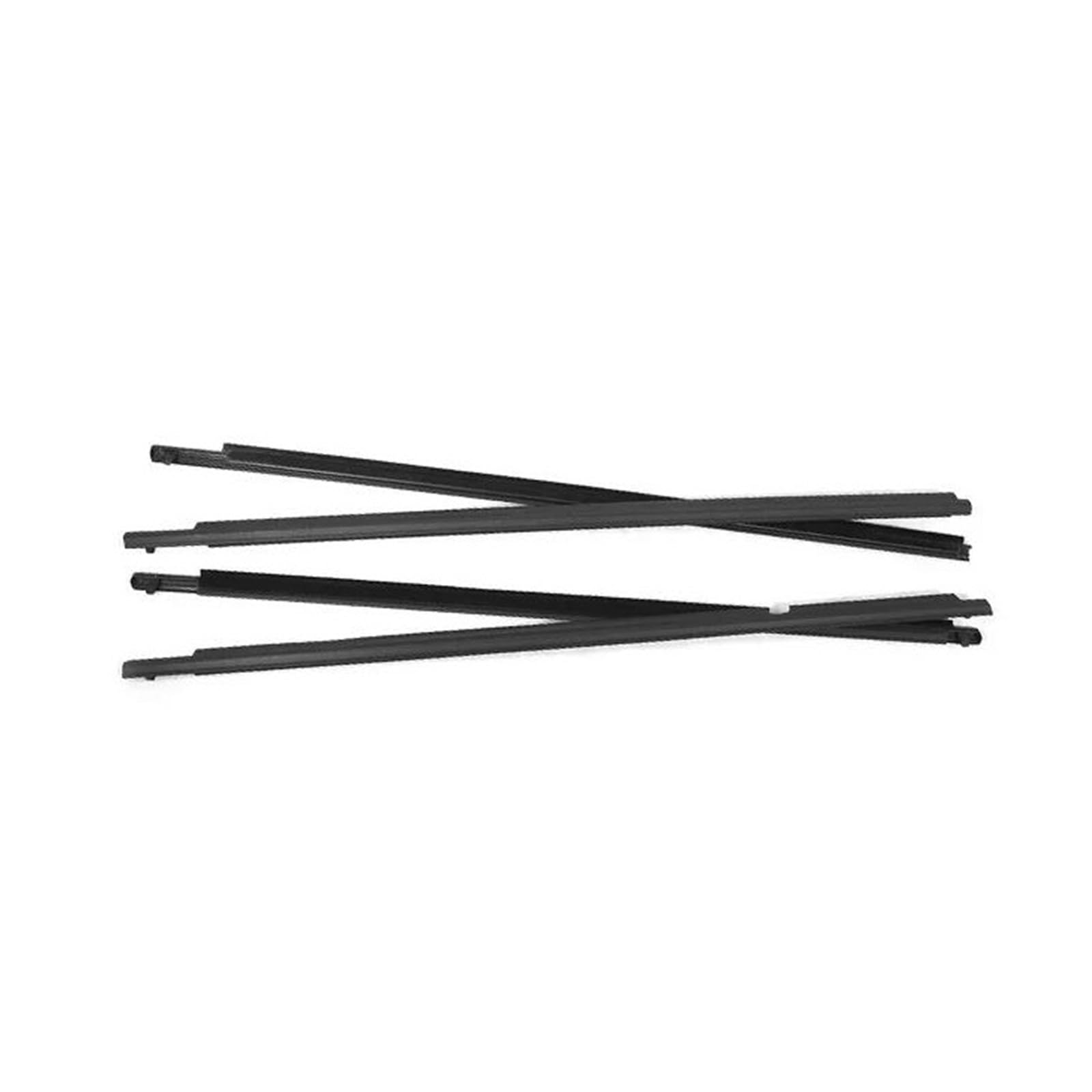Kokoglgbtd Black For Toyota For Corolla 2008-2013 4Pcs Window Rubber Trim Weatherstrip Seal Strips Door Moulding Glass(Black)
