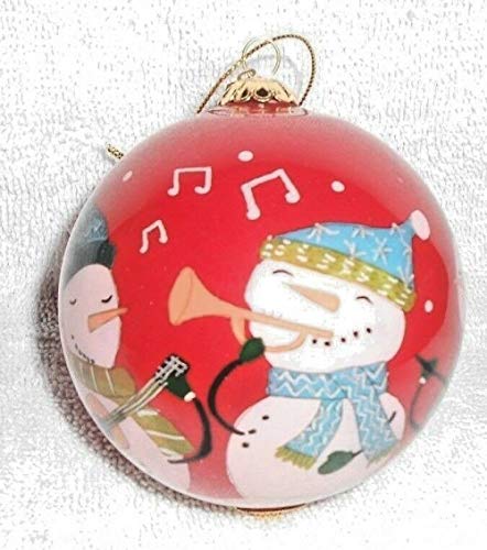 Pier 1 Imports Li Bien Snowman Band Christmas Ornament