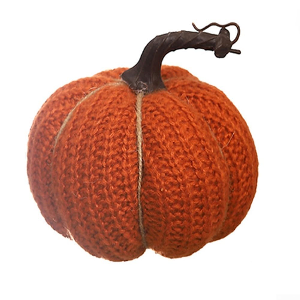 Cloudpower Artificial Fabric Pumpkins Ornaments, 1 Pack, 5.11 x 5.11 x 5.11 Inches, Fabric and PP Cotton, Plant, Autumnal, Halloween, Pumpkin Ornament, Home Decor