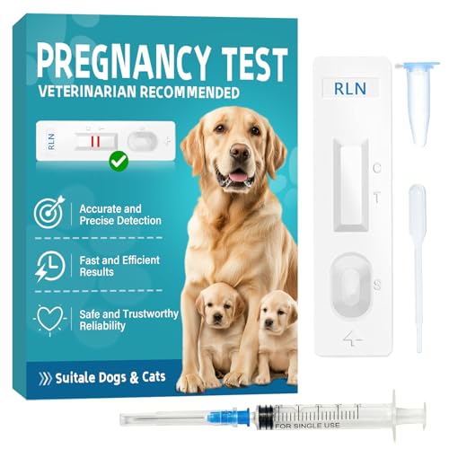 at-Home Dog Pregnancy Test Kit | 15-Minute Accurate Results | Easy Pregnancy Test Strips for Dogs & Cats | Safe Early Detection