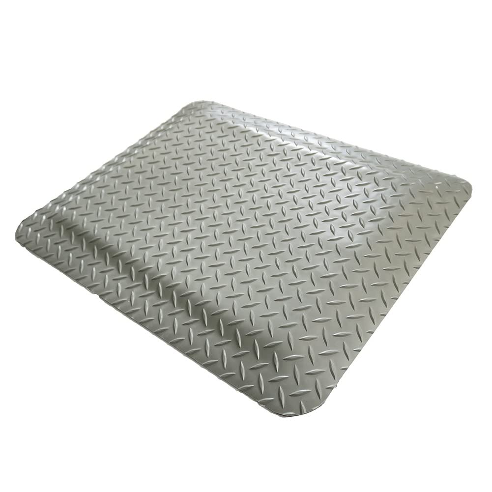 OWOHYG Anti-Fatigue Workstation Mat,Industrial Anti-Static Floor Mat,Thick And Washable,Stain-Resistant,Kitchen Floor Pad And Office Standing Desk Mats,Customizable.Grey-50x80cm