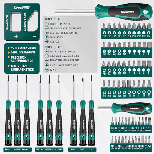 GRENPRO 90-Piece S2 Alloy Screwdriver Set