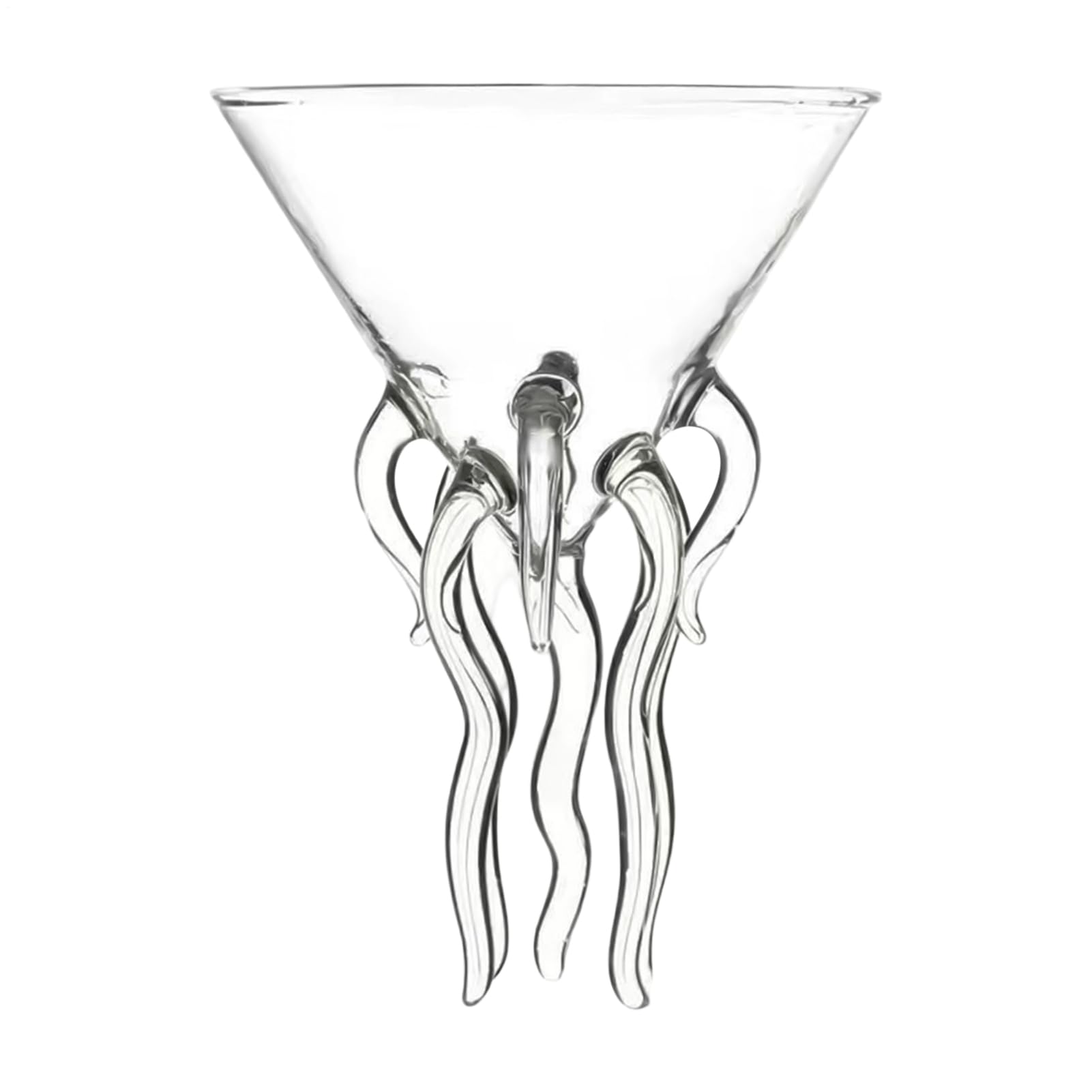 Alcohol Glasses - 120ml Funny Clear Glassware - Cute Octopus Cocktail Drink Glasses | for Champagne Whiskey Alcohol Drinking Home Decor Office Restaurant Holiday Christmas Party