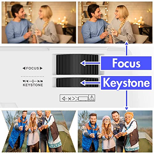 [Wifi Projector] Xrprime 7500Lumens Mini Projector, Full Hd 1080P 200'' Display Supported, Compatible With Smartphones, Tv Stick, Video Games, Dvd Player, Hdmi/Av/Vga/Usb For Outdoor Movies, Hi-06 #TOP5