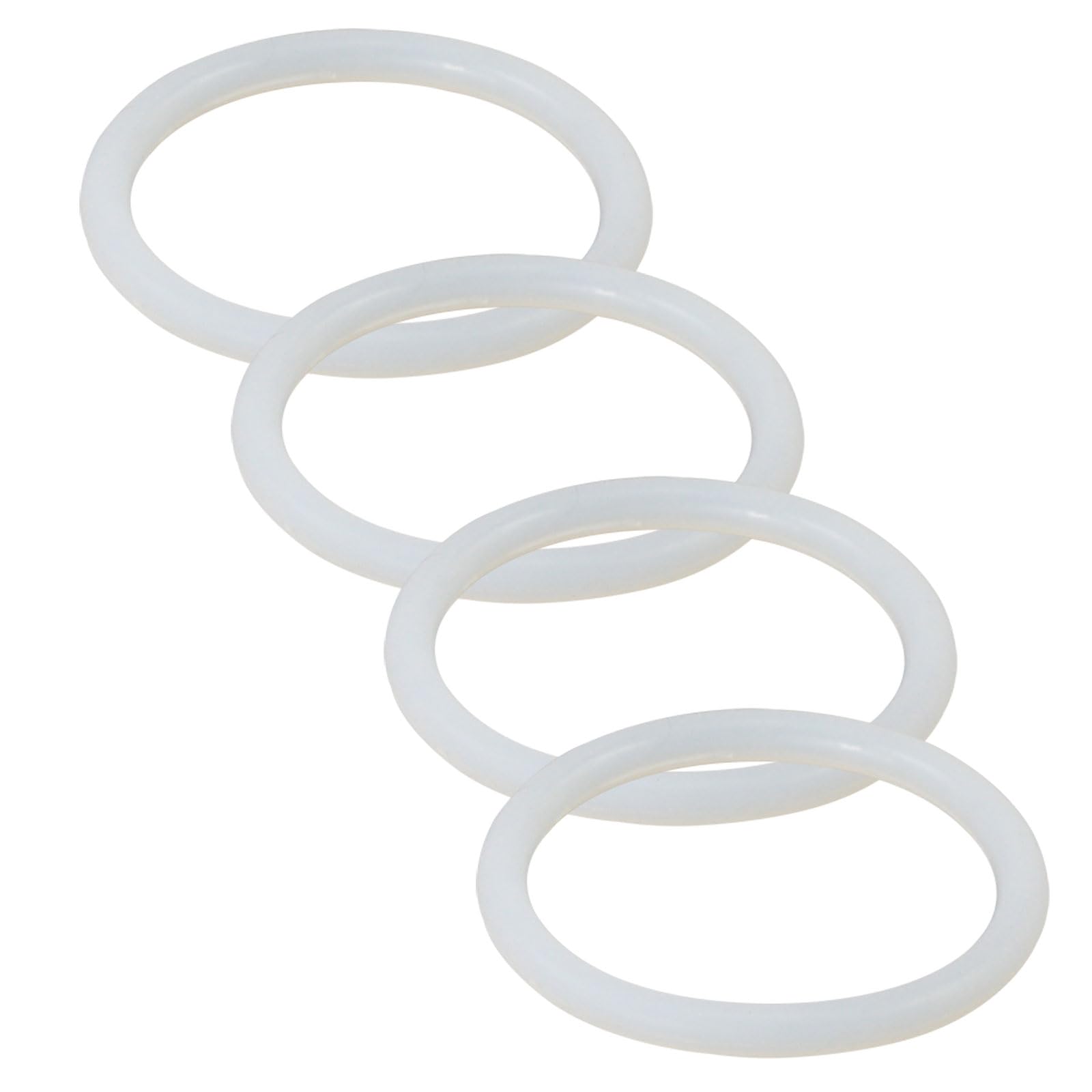 4PCS 70mm (2.76") Flat Silicone Sealing Gaskets - Leak-Proof Washers for Kitchen Sink, Storage Tank Drain & Inclined Sliding Joints