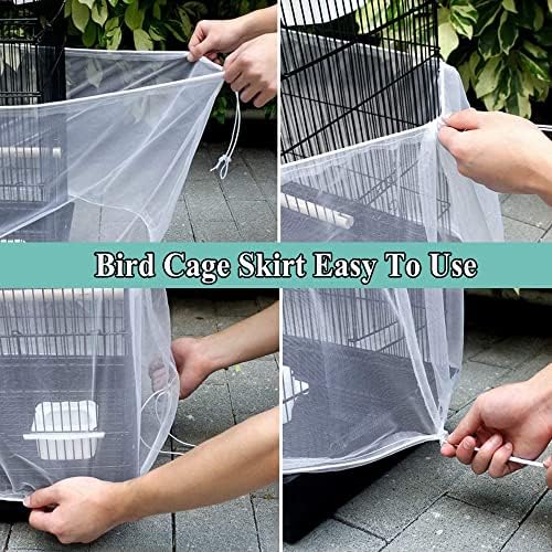 ASOCEA Bird Cage Seed Cather,Universal Adjustable — texture and fabric close-up