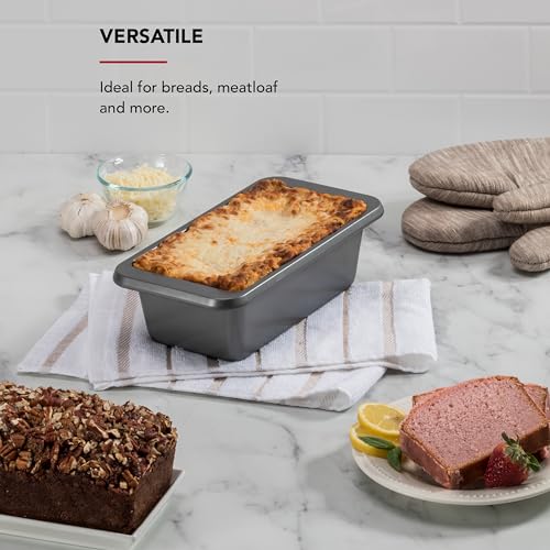 KitchenAid Nonstick Aluminized Steel Loaf Pan, Dishwasher Safe, 9 x 5 Inch, Contour Silver - Image 4
