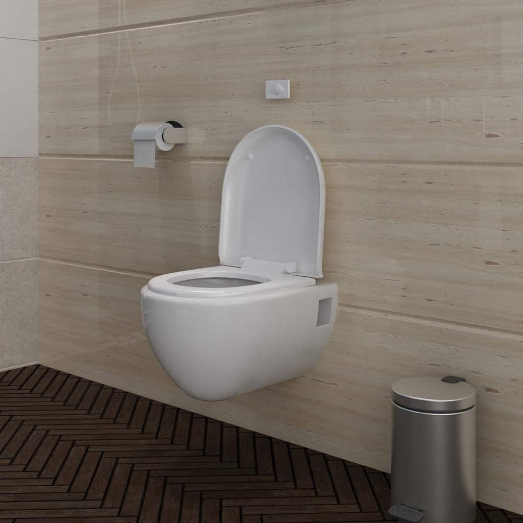 Narzędzia domowe - nowy zestaw toaletowy montowany na ścianie unikalny design biały