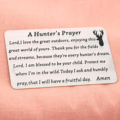 LQRI A Hunter's Prayer Wallet Card Lord I Love The Great Outdoors Enjoying This Great World Of Yours Wallet Card Hunting Jewelry4