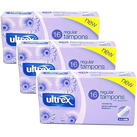 3 x Ultrex Regular Non-applicator Tampons -16pk Cover