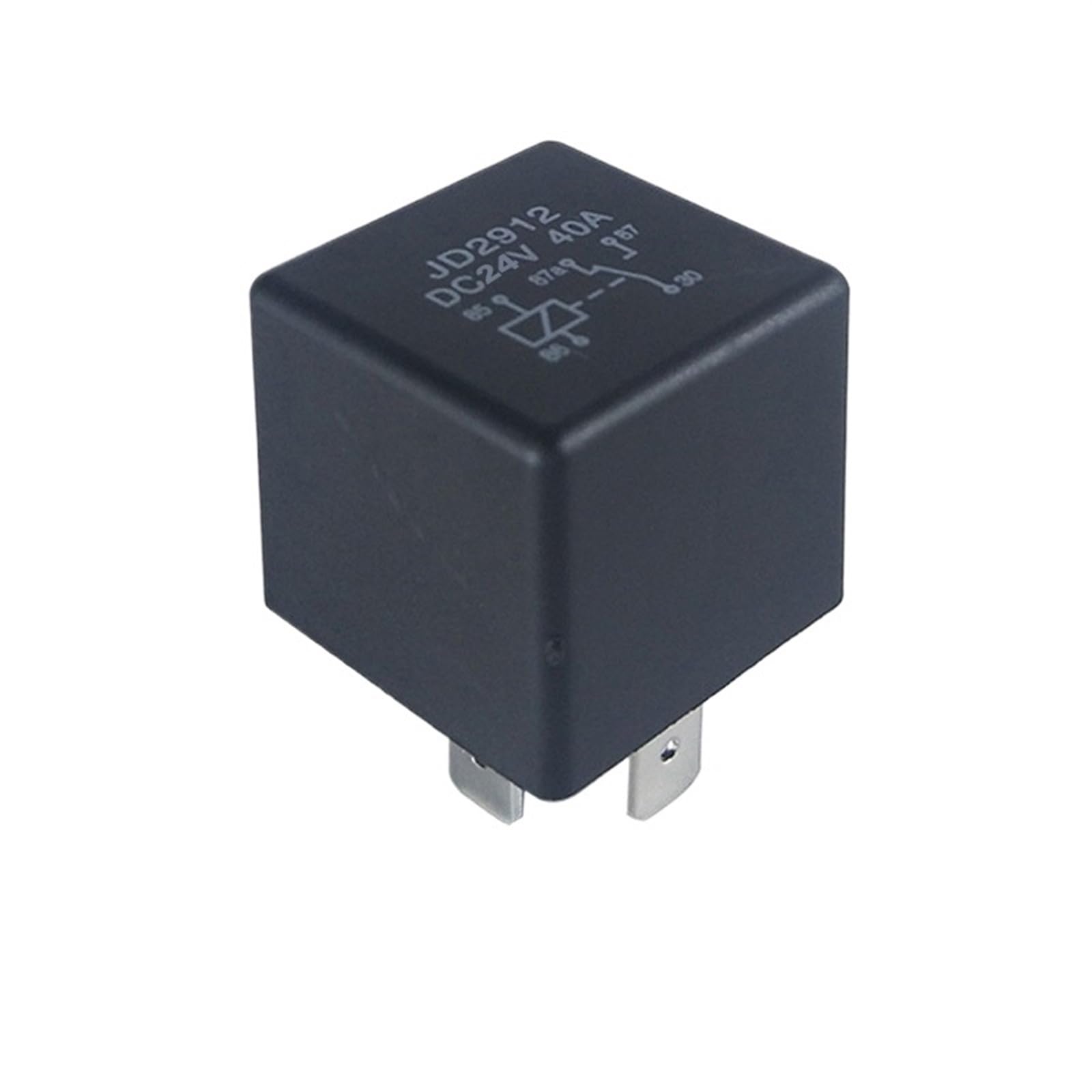 MNEXQML JD2912 40A Car Relay 5 Pins DC12V 24V 72V Coil Electric Vehicle Changeover Relay with Socket(DC24V)